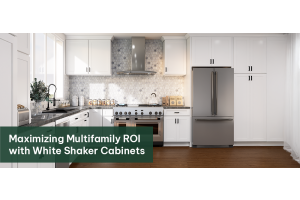 Maximizing Multifamily ROI with White Shaker Cabinets