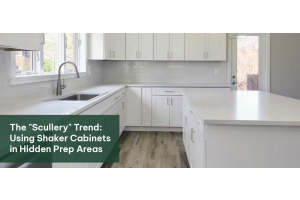 The "Scullery" Trend: Using Shaker Cabinets in Hidden Prep Areas
