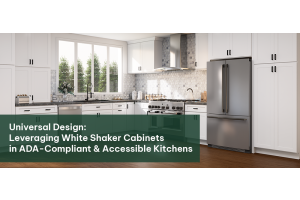 Universal Design: Leveraging White Shaker Cabinets in ADA-Compliant & Accessible Kitchens